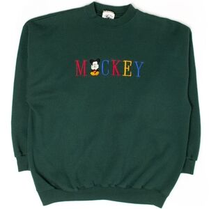 Green Mickey Mouse Sweater